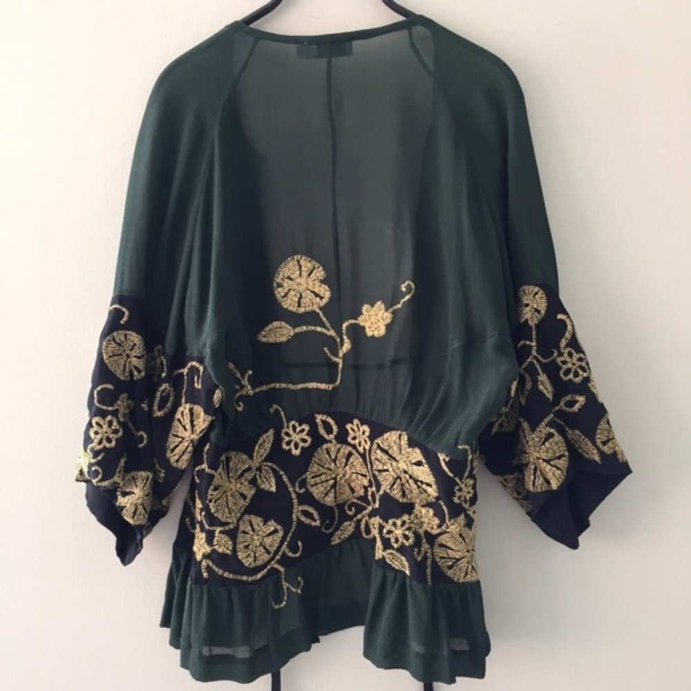Silk Hand Embroidered Kimono